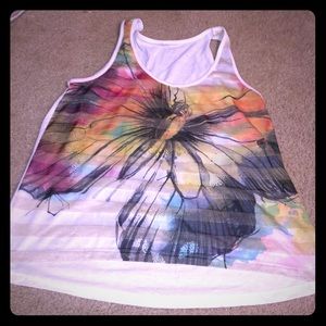 Colorful flower tank